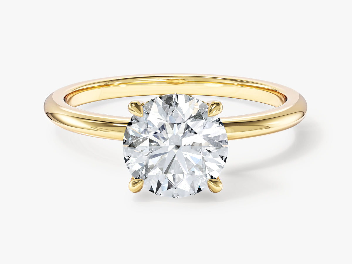 Hidden Halo Engagement Ring