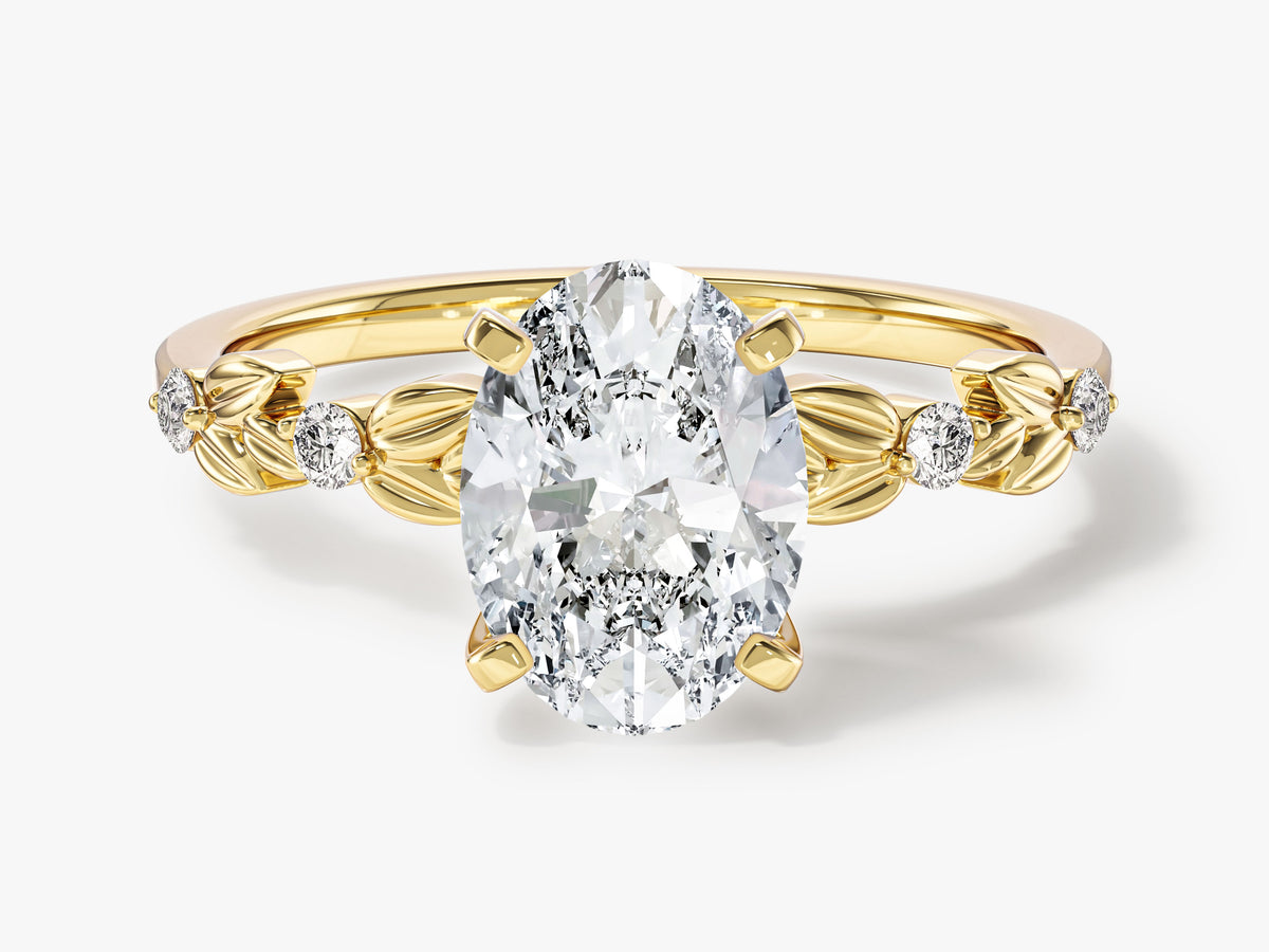 Floral Engagement Ring