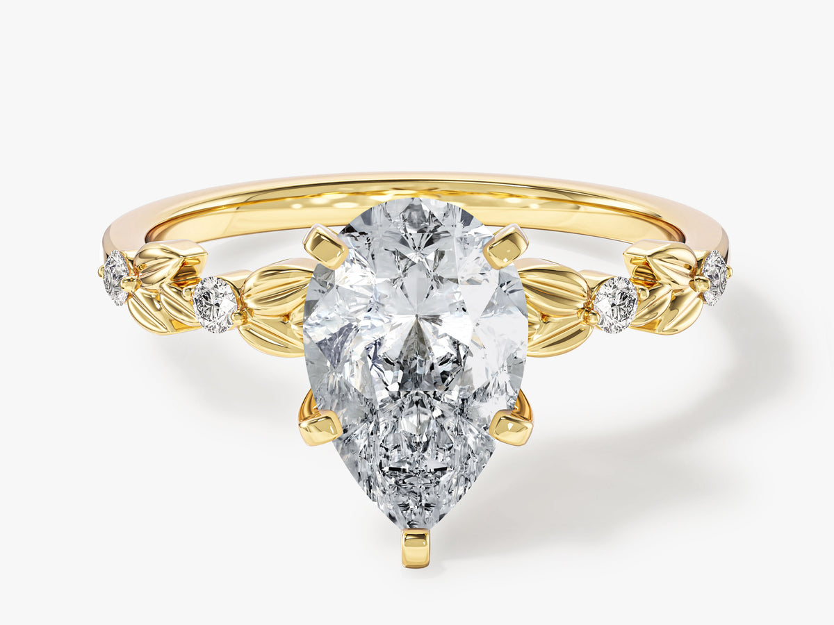 Floral Engagement Ring