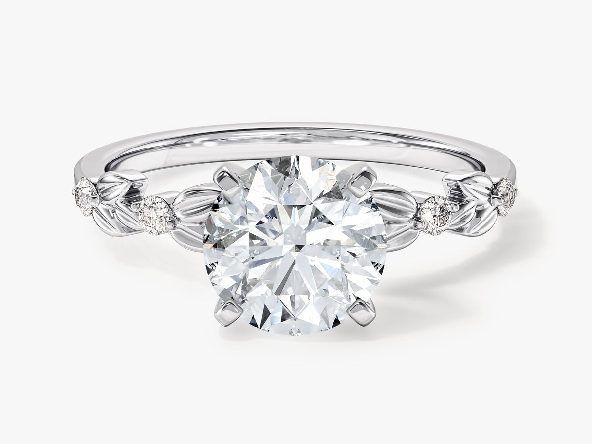 Floral Engagement Ring