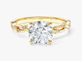Twisted Vine Engagement Ring with Spiked Sidestones