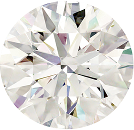 Sparkling round cut diamond, fine jewelry gemstone