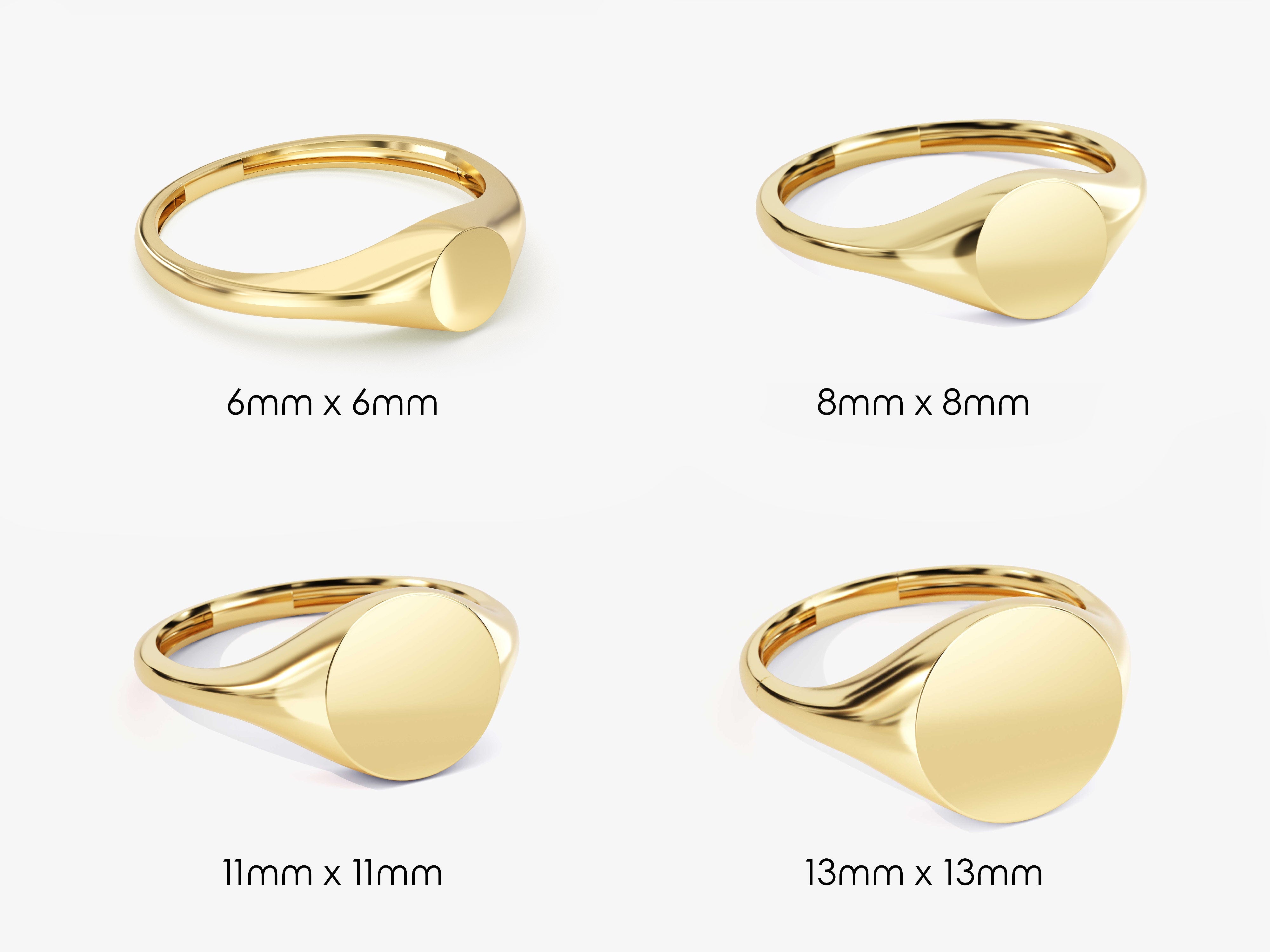 Round Signet Ring