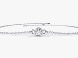 Bezel Set Diamond Bracelet in 14k Gold