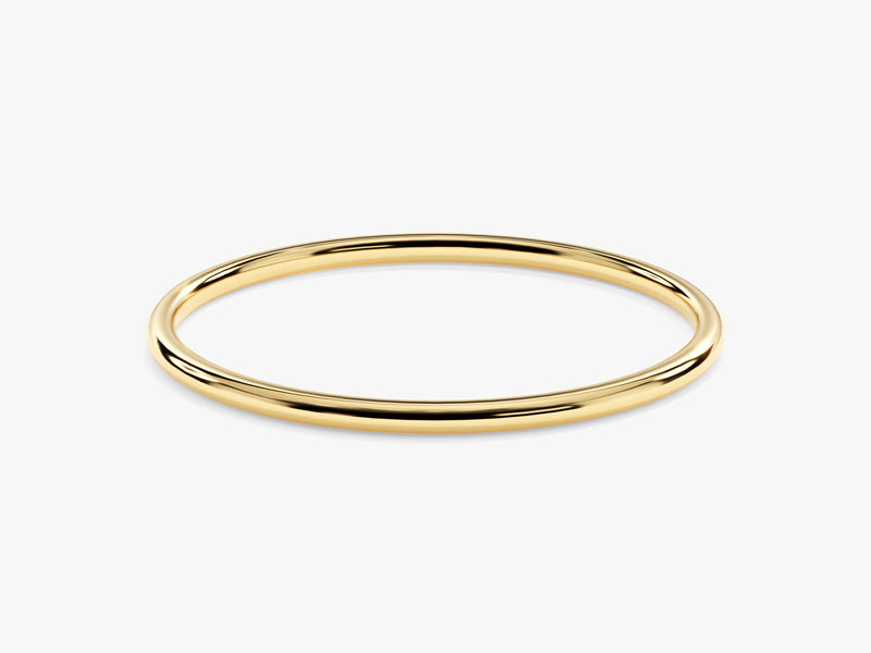 1mm Solid Gold Thin Wedding Band