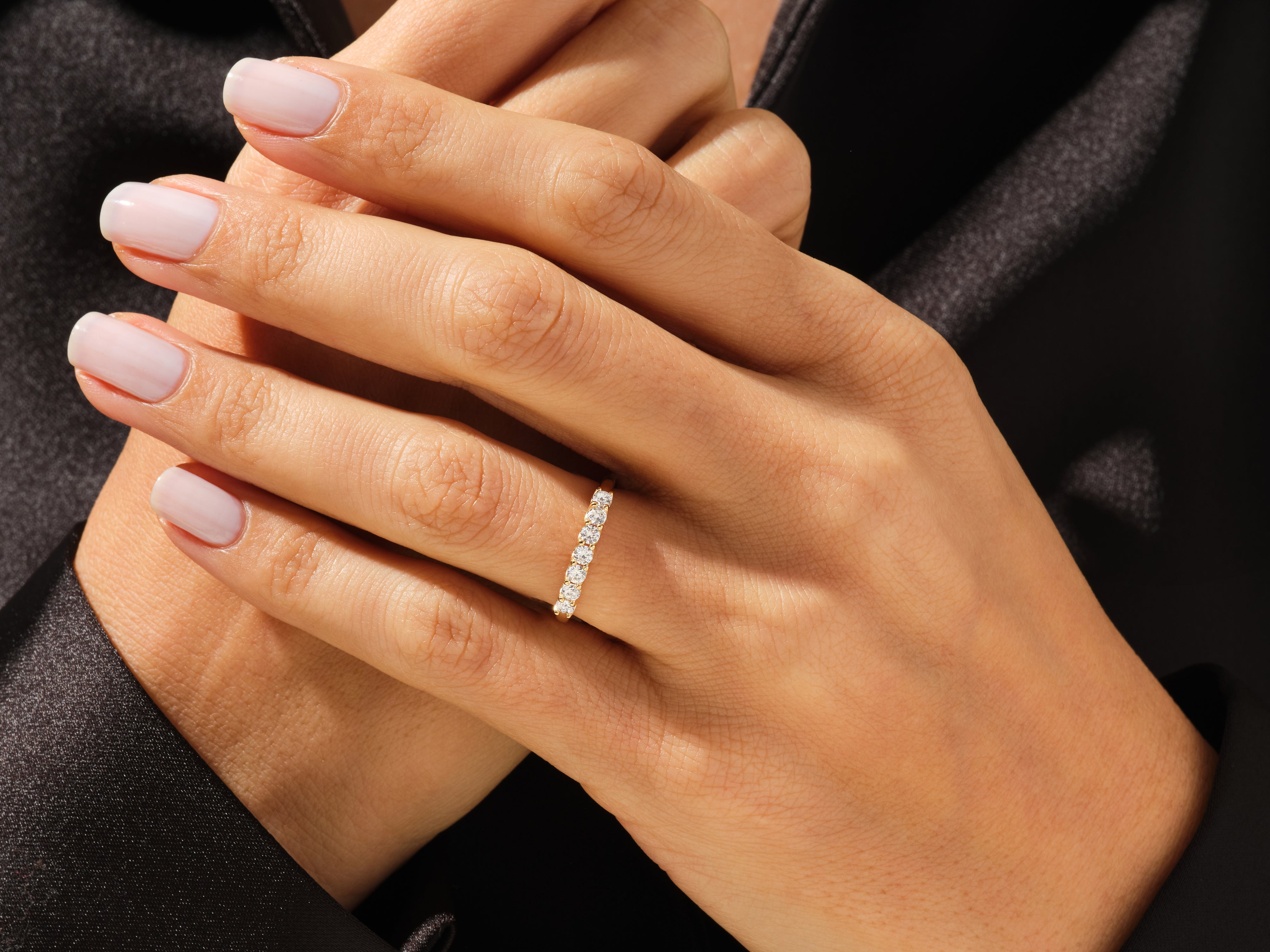 U-Prong Seven Stone Diamond Anniversary Band (0.35 CT TW)