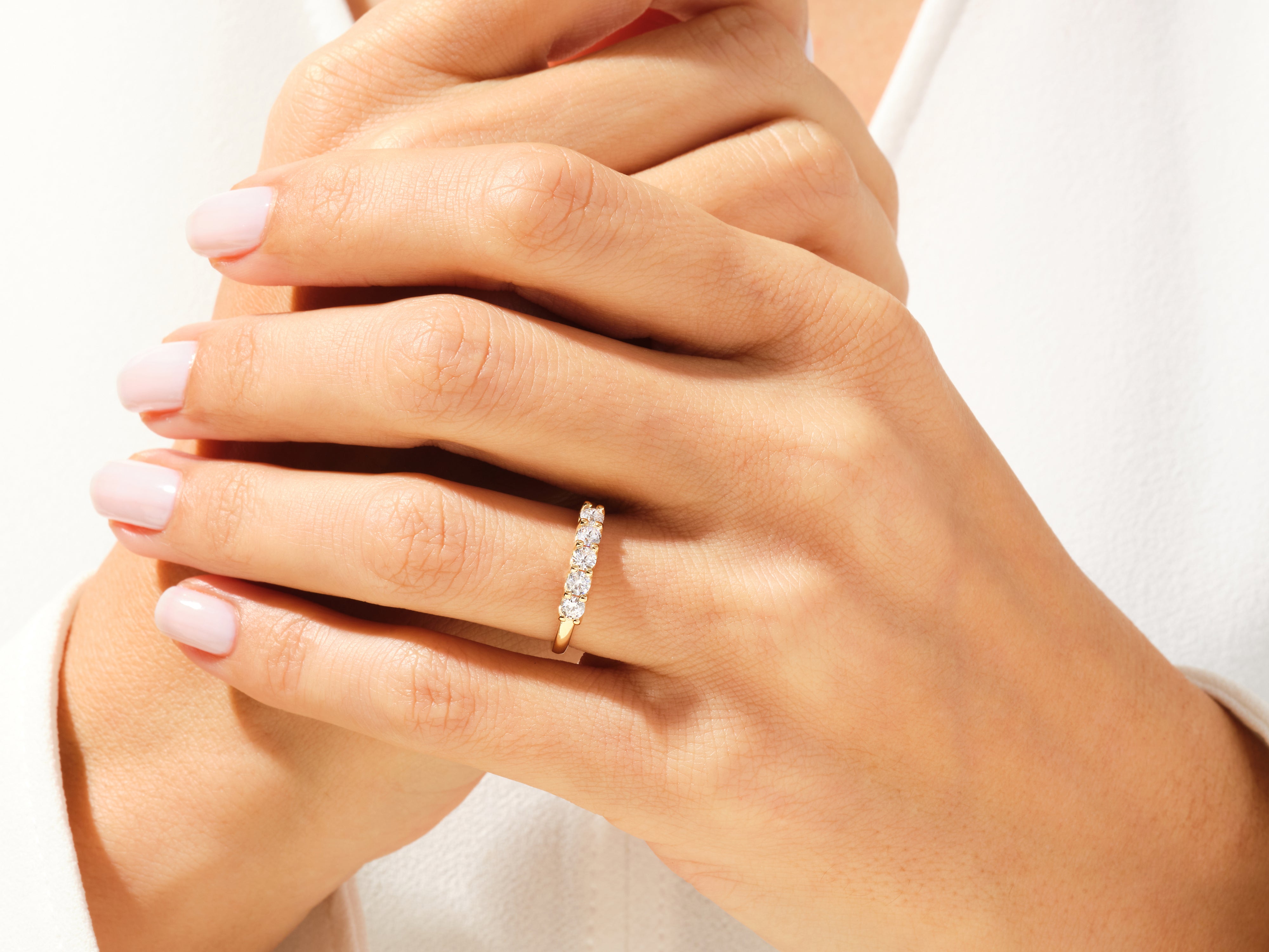 U-Prong Five Stone Diamond Anniversary Band (0.50 CT TW)