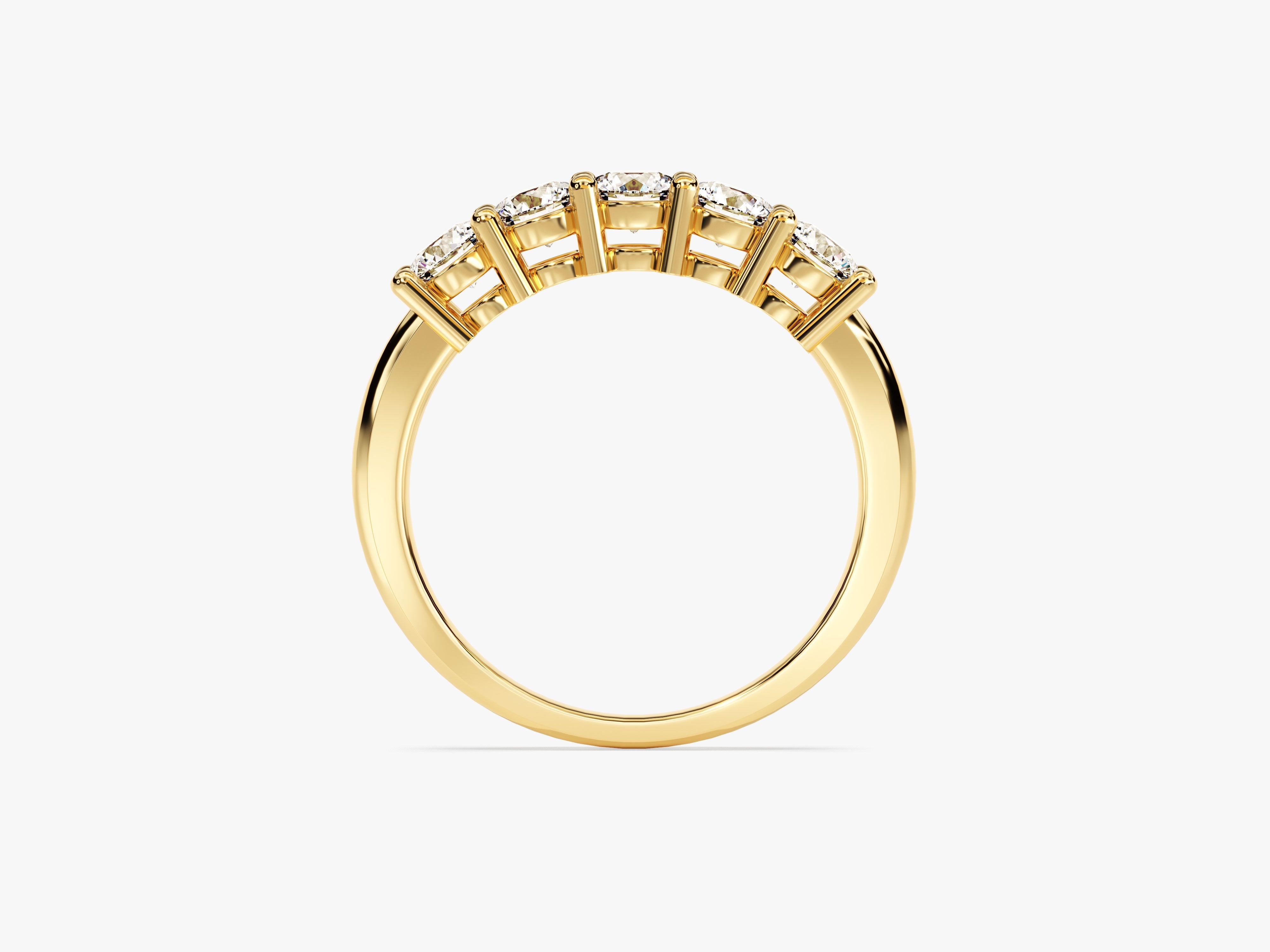 Classic Five Stone Moissanite Anniversary Band (1.00 CT TW)