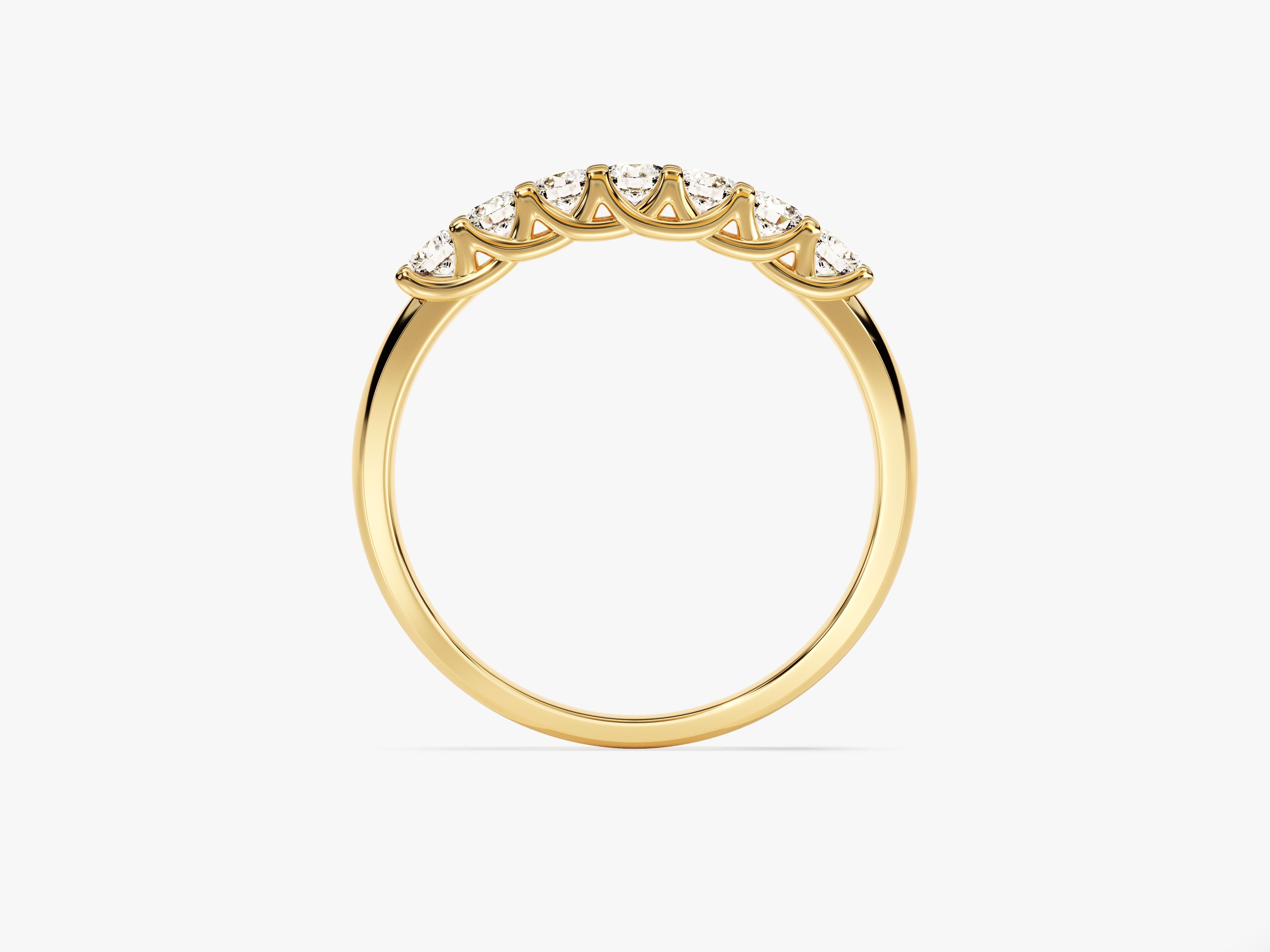 Seven Stone Trellis Moissanite Anniversary Band (0.35 CT TW)