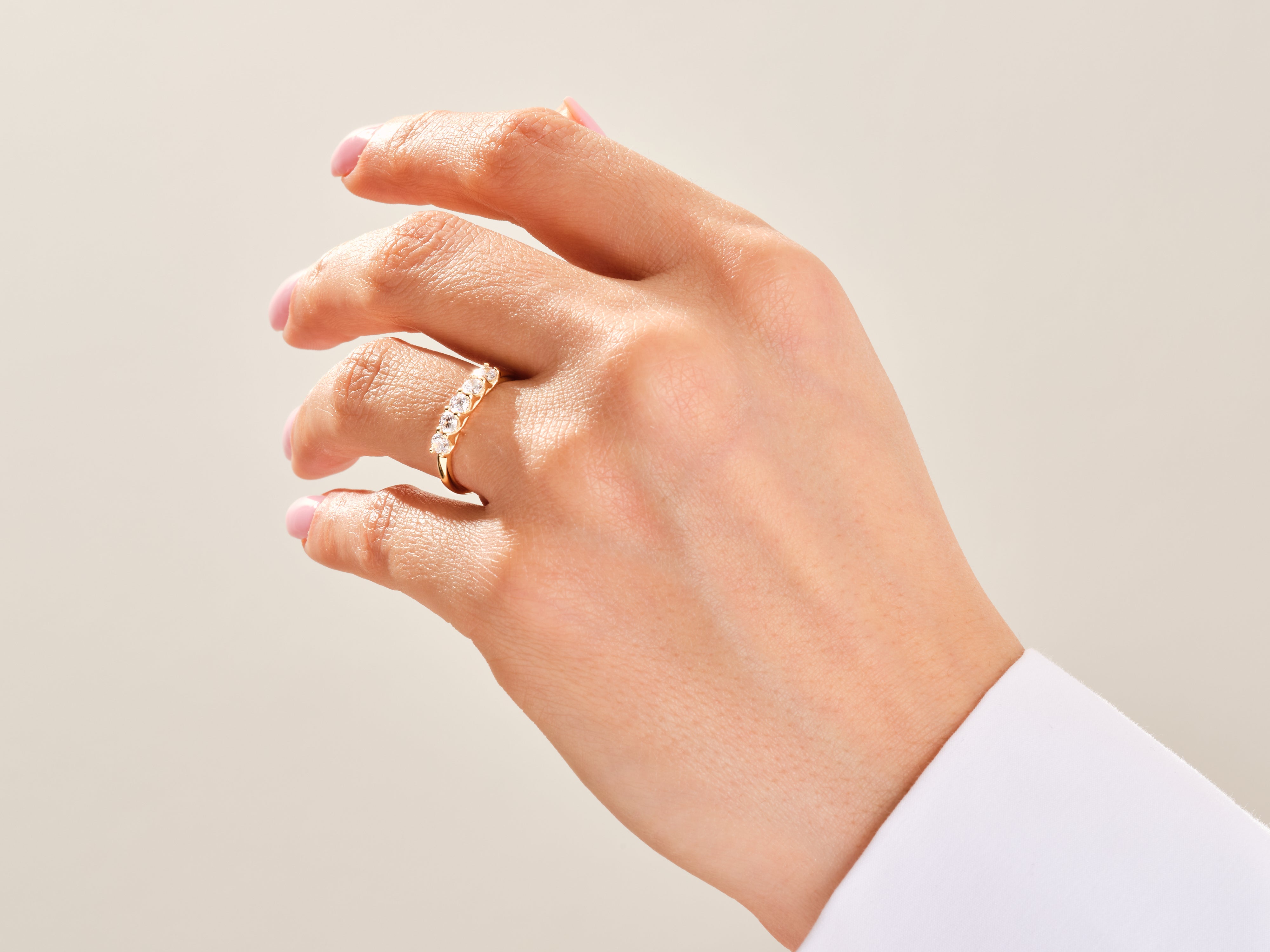 Five Stone Trellis Diamond Anniversary Band (0.50 CT TW)