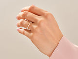 Floating Eleven Stone Moissanite Anniversary Band (0.33 CT TW)