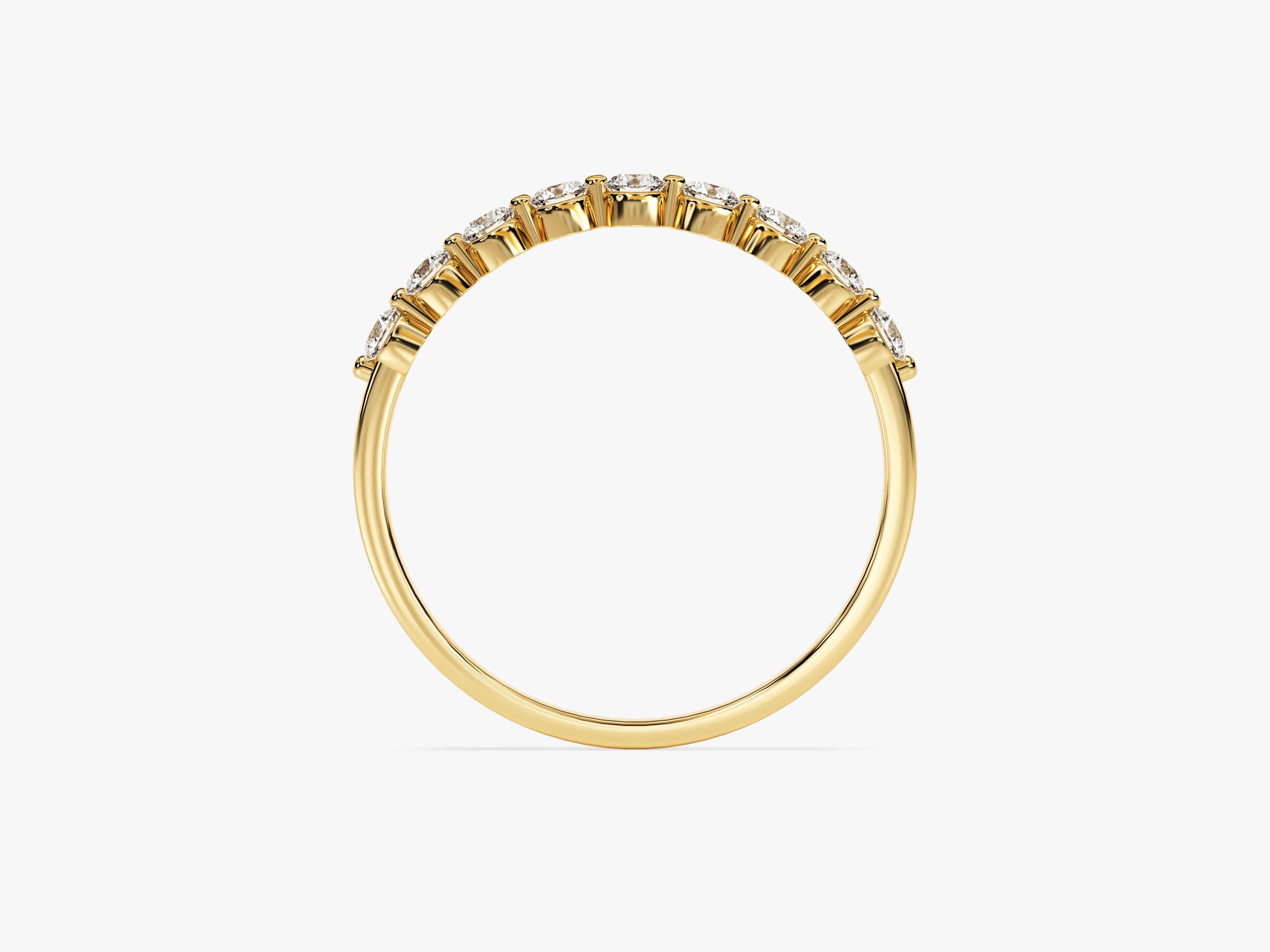 Floating Nine Stone Diamond Anniversary Band (0.45 CT TW)