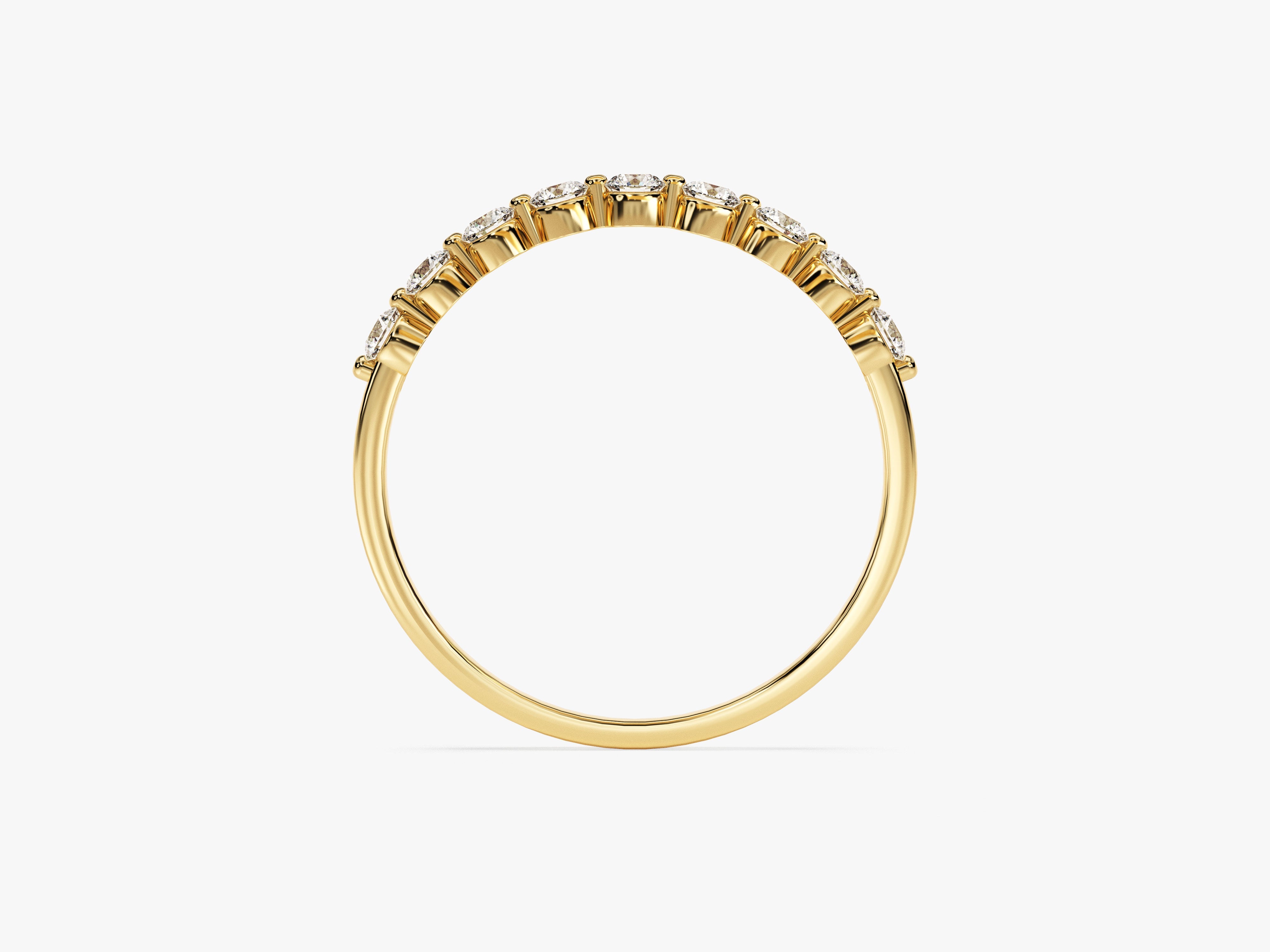 Floating Nine Stone Moissanite Anniversary Band (0.45 CT TW)