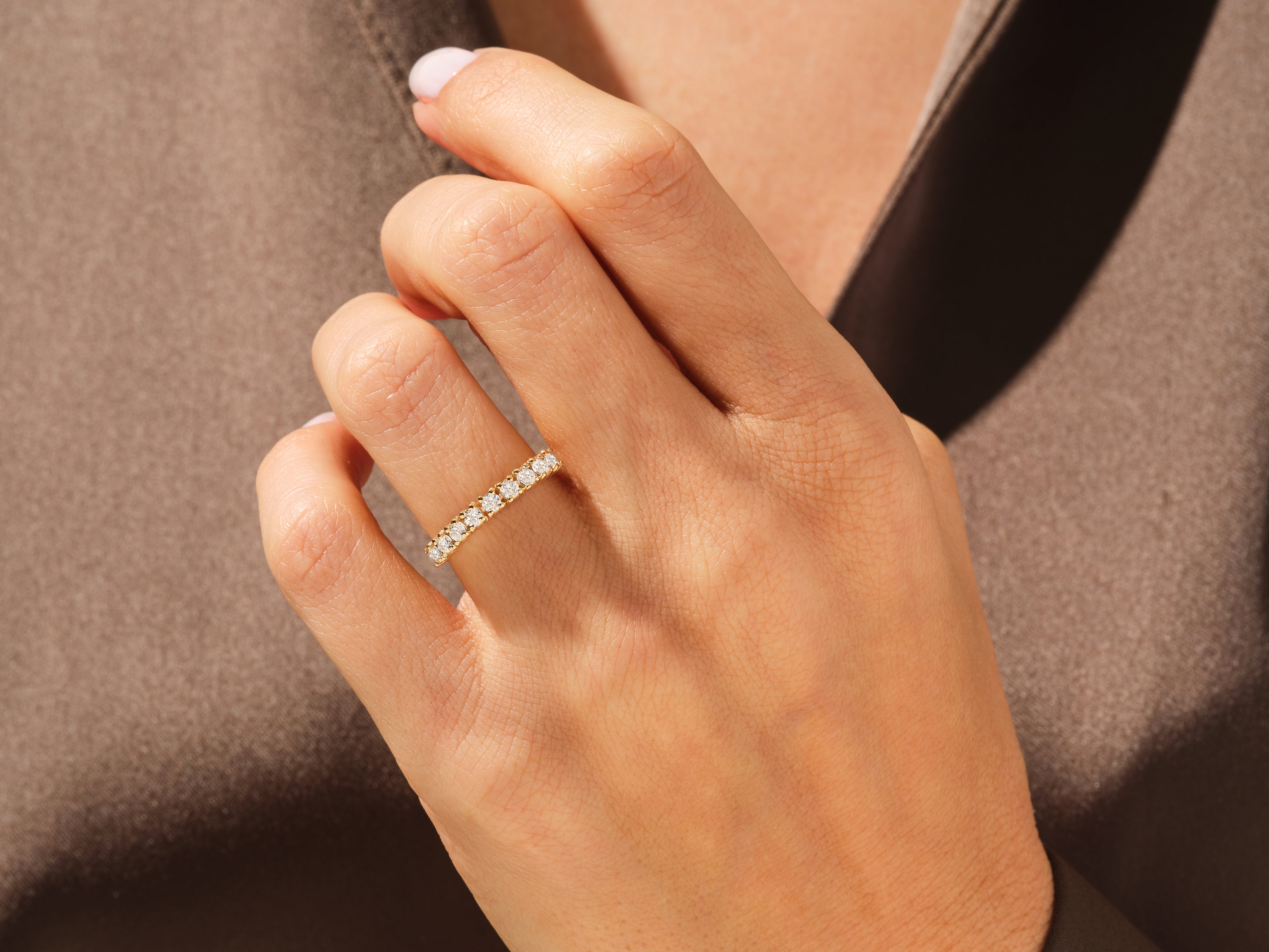 Nine Stone Basket Diamond Anniversary Band (0.45 CT TW)