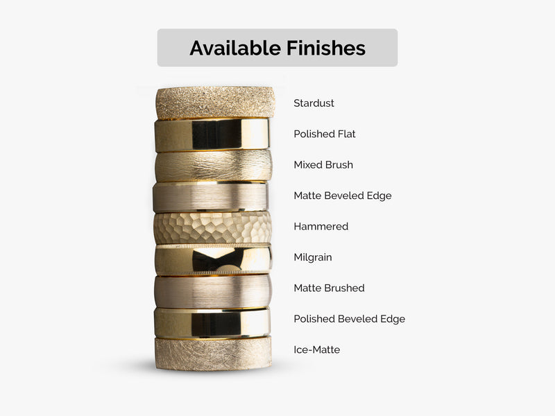 HTR5, Available Finishes of Wedding Bands at Eternate
