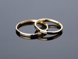 White, Rose, Yellow, 14k Gold, 10k Gold, 18k Gold 2mm Beveled Edge Wedding Ring