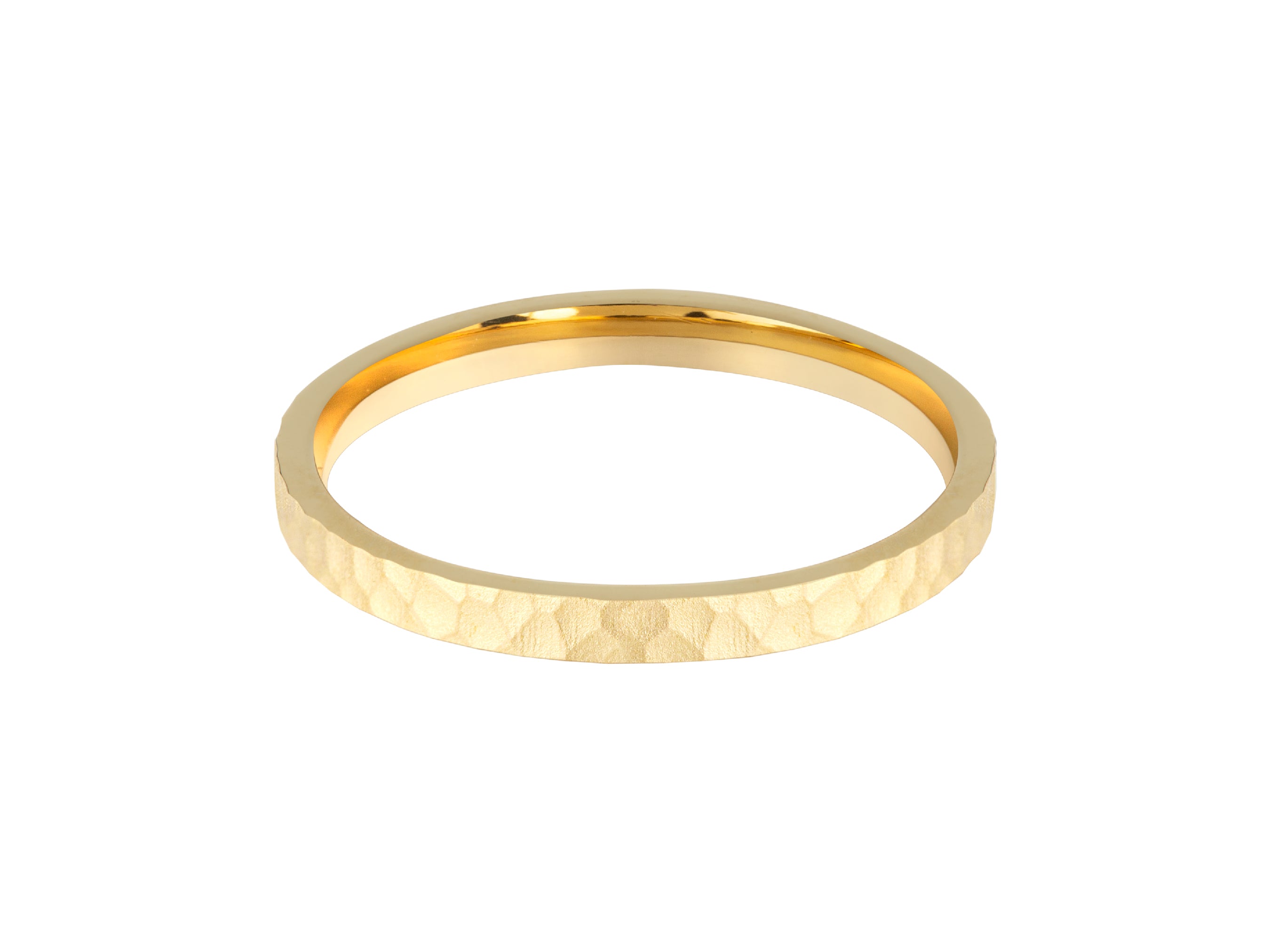 Hammered gold ring jewelry for women