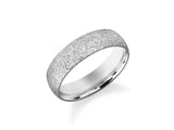 5mm Classic Dome Wedding Band with Stardust Finish