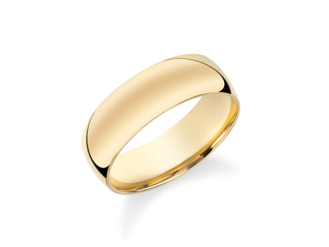 6mm Classic Dome Wedding Band