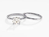 4-Prong Round Solitaire Lab Grown Diamond Bridal Set (1.50 CT)