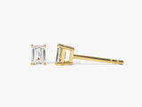 14k Gold Emerald Cut Moissanite Stud Earrings (0.50 ct tw)