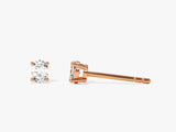 14k Gold Oval Cut Lab Diamond Stud Earrings (0.25 ct tw)