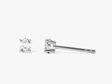 14k Gold Oval Cut Lab Diamond Stud Earrings (0.25 ct tw)