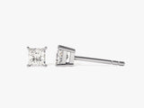 14k Gold Princess Cut Moissanite Stud Earrings (0.50 ct tw)