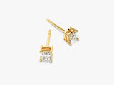 14k Gold Asscher Cut Moissanite Stud Earrings (0.50 ct tw)