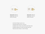 14k Gold Cushion Cut Lab Diamond Stud Earrings (1.00 ct tw)