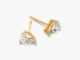 14k Gold Pear Cut Moissanite Stud Earrings (1.00 ct tw)