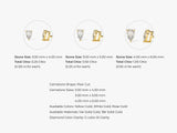14k Gold Pear Cut Lab Diamond Stud Earrings (1.00 ct tw)