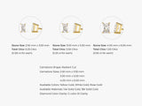 14k Gold Radiant Cut Lab Diamond Stud Earrings (1.00 ct tw)