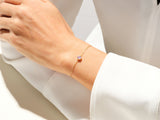 Bezel Set Birthstone Bracelet - Gold Vermeil