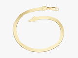 14k Yellow Gold 3.5mm Herringbone Chain Bracelet