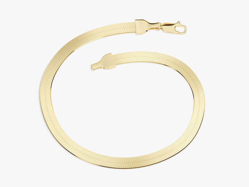 14K Yellow Gold Herringbone Chain