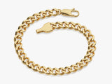 14k Yellow Gold 6.5mm Cuban Curb Chain Bracelet