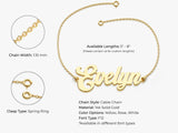 14k Solid Gold Bold Name Bracelet
