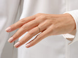 Minimalist Pave Set Birthstone Ring - Gold Vermeil