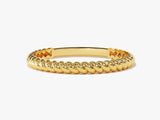 14k Solid Gold 2mm Twist Rope Ring