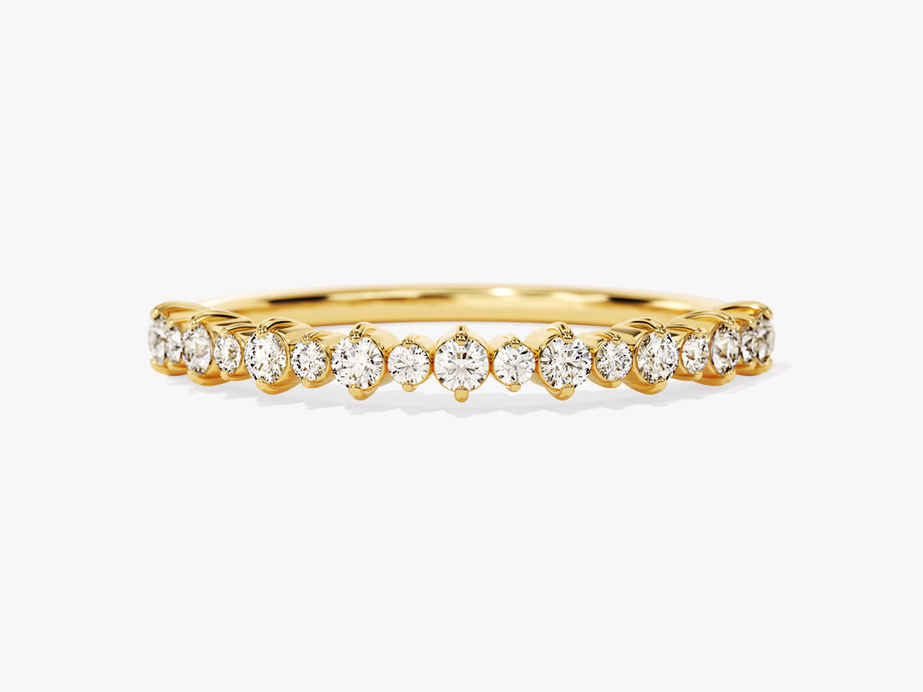 Prong-Set Moissanite Wedding Band | Eternate