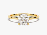 Cushion Cut Solitaire Moissanite Engagement Ring (1.50 CT)