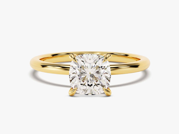 Cushion Cut Solitaire Lab Grown Diamond Engagement Ring (1.50 CT)