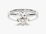 6-Prong Solitaire Round Cut Lab Grown Diamond Engagement Ring (2.00 CT)