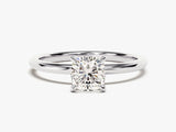 Cushion Cut Solitaire Lab Grown Diamond Engagement Ring (1.00 CT)