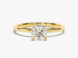 Cushion Cut Solitaire Lab Grown Diamond Engagement Ring (1.00 CT)