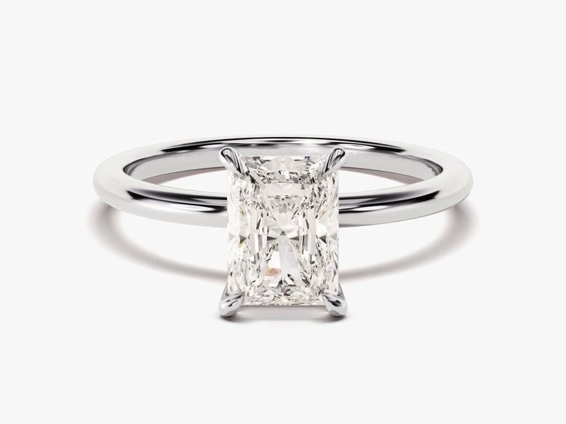 Radiant Cut Solitaire Moissanite Engagement Ring (1.50 CT)