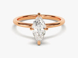 Marquise Cut Solitaire Lab Grown Diamond Engagement Ring (1.00 CT)