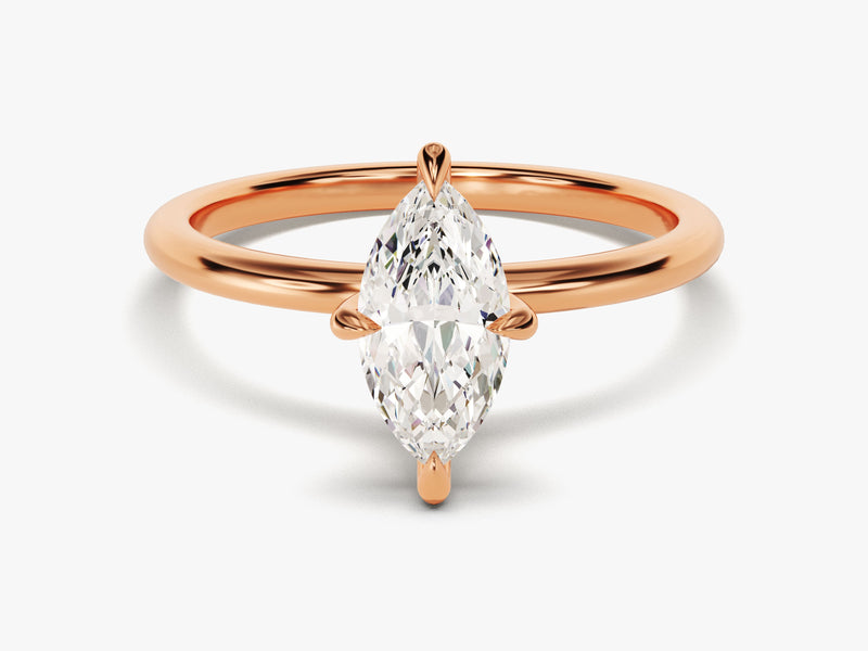 Marquise Cut Solitaire Lab Grown Diamond Engagement Ring (1.00 CT)
