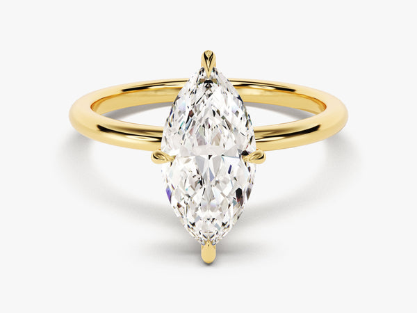 Marquise Cut Solitaire Lab Grown Diamond Engagement Ring (2.00 CT)
